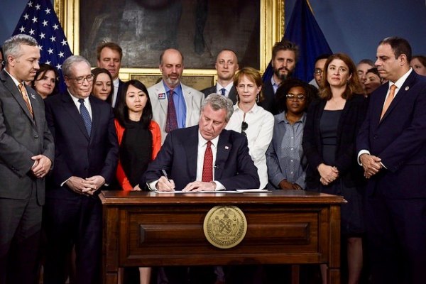 Trump Does the Impossible, Joins Mayors Bloomberg & de Blasio in Common Cause Mayor Bill de Blasio signs on with the Paris Accords, joining an effort lead by his predecessor, Michael Bloomberg